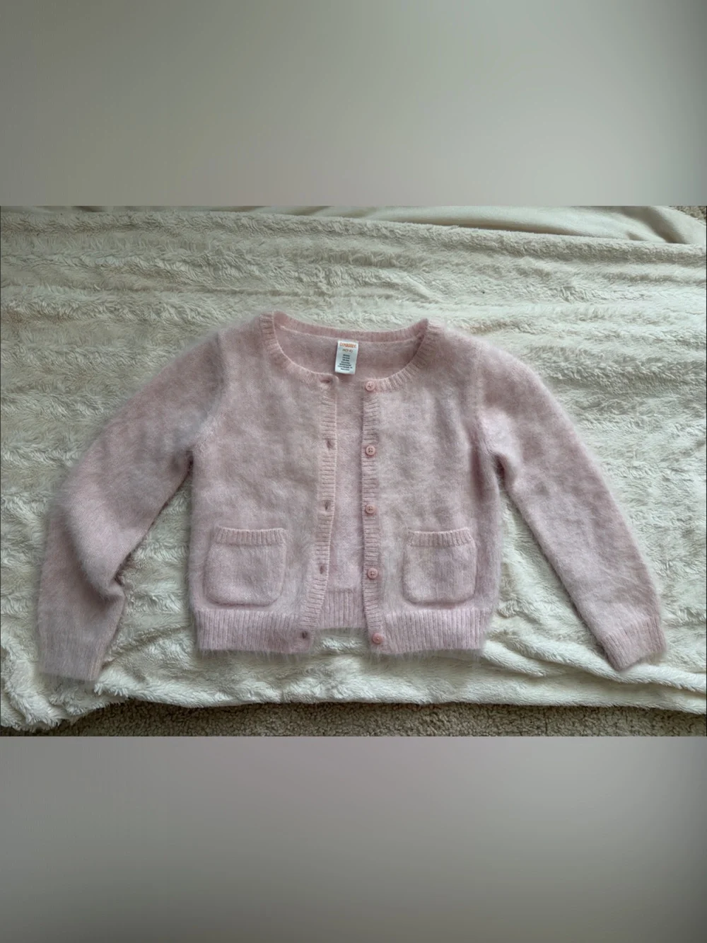 Gymboree Soft Pink Button-Front Kids Cardigan